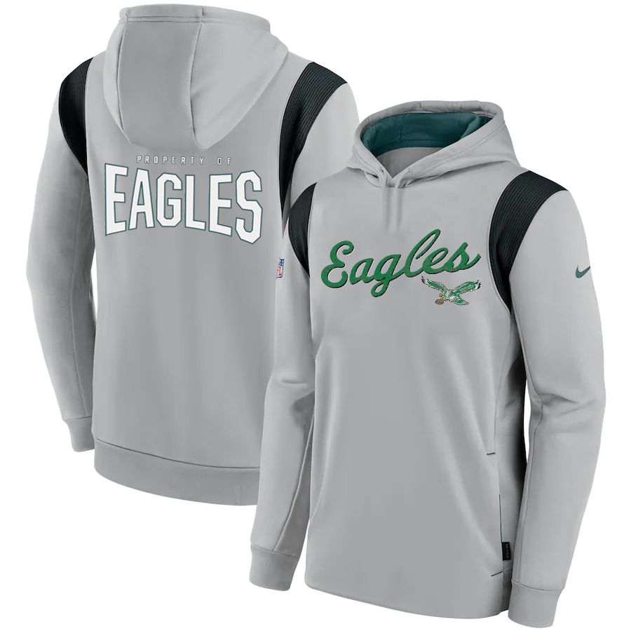 Men 2023 NFL Philadelphia Eagles grey Sweatshirt style 1031->philadelphia eagles->NFL Jersey